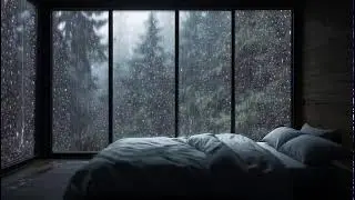 Relaxing Rain on Window Sounds 🌧️ Sleeping, Reading, and Stress-Free Calm