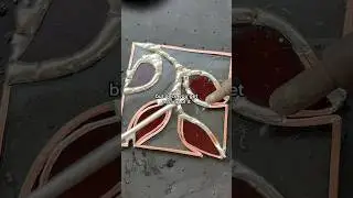 Soldering Stained Glass for Christmas ✨🤍