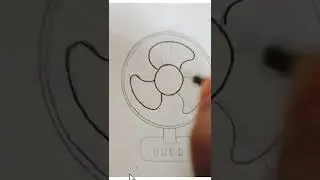 Table fan drawing #shorts