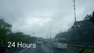 I Drove through Heavy Rain for your Sleep and Relaxation Ride Along in Torrotial Rain and Traffic