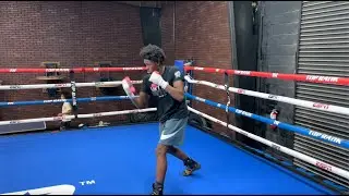 SHAMAR CANAL SHADOW BOXING IN CAMP WITH DEVIN HANEY & AMARI JONES IN TOP RANK GYM | TRAINING FOOTAGE