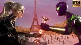 Family Business Suit & Black Cat Fighting Hunters - Marvel&rsquo;s Spider-Man 2 PS5 [4K 60FPS]