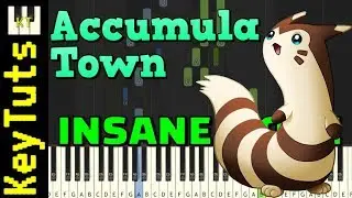 Accumula Town from Pokemon Black and White - Insane Mode [Piano Tutorial] (Synthesia)