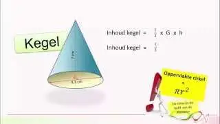 Wiskunde - Inhoud piramide en kegel