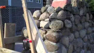 DIY- Outdoor Rumford Fireplace (Fieldstone) Part 13