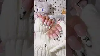 3D Puffy star nails ASMR #nails #diynails #nailart #koreannails  #asmr #viralshorts