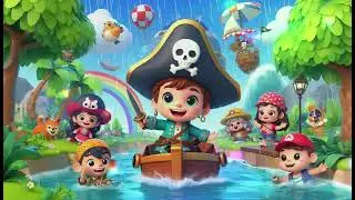 Rain Rain Go Away 🌧 | Pirate Ship Adventure | Cartoon Nursery Rhymes for Kids