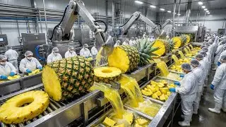 Dentro de una Planta Del Monte de Piña: De la Cosecha al Enlatado Listo (Proceso Completo)