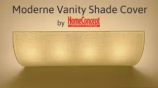 Moderne  Vanity Light Cover &ndash; DIY Conversion Kit for Hollywood Lights