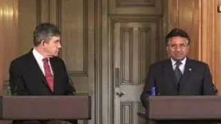 The PM and Pervez Musharraf, President of Pakistan.
