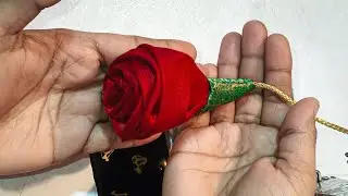 DIY : Beautiful Cloth Rose Flower Making At Home| #latkandesign #rosedesign #craft #latest 