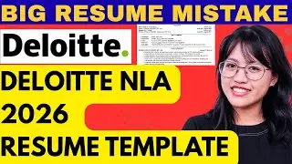 Deloitte Resume & Hiring Template 2026 | Analyst Trainee | Exact Resume Needed for Deloitte NLA 2026
