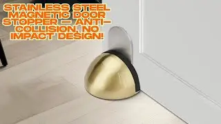 Stainless Steel Magnetic Door Stopper &ndash; Anti-Collision, No Impact Design!