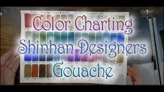 Color Charting SHINHAN DESIGNERS GOUACHE Sets A & B Plus the Metallics #gouache #shinhan