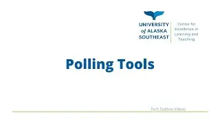 Polling Tools for online and face to face classes