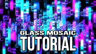 Animation Glass Mosaic background in After Effects