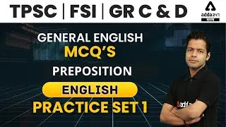 TPSC 2022 | English | General English | Practice Set 1 | Important MCQs | Prepositions