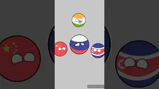 True friends of Russia #countryballs #india #russia #china #northkorea #america #france #uk