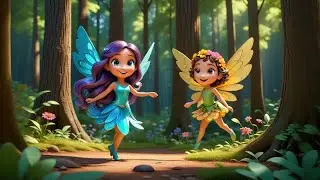 Three Flying Fairies Sparkle Bright | Fairy Song for Kids | Magical Nursery Rhymes and Baby Songs