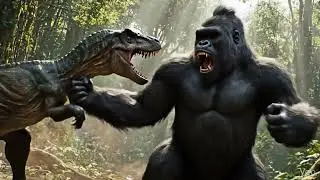 King Kong VS T-Rex -Ultimate Jungle Fight Scene #skullisland #kong 