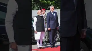 PM Modi receives ceremonial welcome in Vienna | Modi in Austria | #shorts