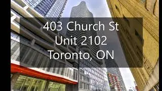 2102 - 403 Church St, Toronto - Luxurious 2 Bed/2 Bath Suite W/ Parking At Stanley Condos *RENTED!*