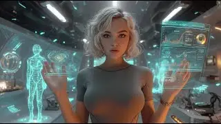 FUTURISTIC CITYSCAPE JOURNEY (4K) | Flying Cars, Neon Megacity & Space Ambience