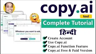 Copy ai Kya Hai | Copy ai kaise Use Kare & Account Banaye | Copy ai Tool Complete Tutorial Hindi