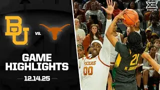 #13 Baylor vs. #2 Texas Game Highlights | 2025-26 Big 12 Women&rsquo;s Basketball