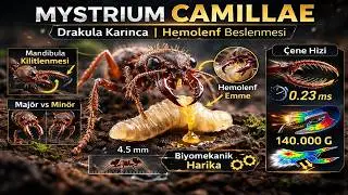 ⚡Mystrium Camillae D&uuml;nyanın En Hızlı &Ccedil;enesi! (324 KM/H) ile Avlanan Vampir Karınca 🦇
