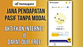 Cara Jana Pendapatan Pasif Tanpa Modal Malaysia Dengan Honeygain App | Passive Income