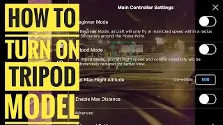 DJI Mavic Pro how to turn on TRIPOD mode (links in description)