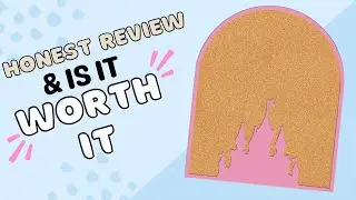 Honest Mom Review of Craspire Pink Castle Pin Cork Board for Pins!