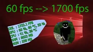 INCREASE FPS in Minecraft 1.11.2 -- Works for old/slow computers -- 2017