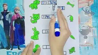 learn counting with missing numbers 123 writing practice| 1 to 10 counting learning video for kids