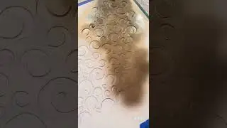 Golden Art ideas 🪄 |Stencil designs| ASMR| wall decor ideas#satisfying #relaxing #elegant #painting