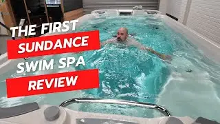 The first Sundance Spas swim spa in the UK, watch our initial swim review.