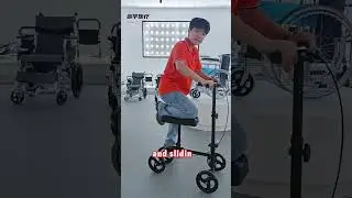 Crash corners? 8-Way Wheels - Sharp Turn! #XunYu #KneeScooter #kneescooter #ankle #surgery