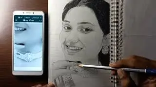 Beautiful Woman Portrait Sketch | Graphite Pencil Drawing