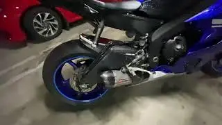 Yamaha R6 2017 - 2020 full exhaust Yoshimura (Spitting flames!)