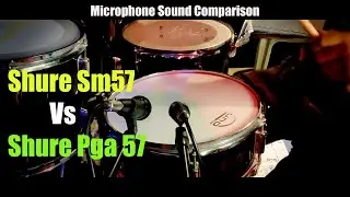 Shure SM57 против Shure PGA57 | Сравнение микрофонов и звуковой тест | Звук малого барабана | Микрофон для барабанов |