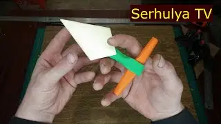 Butcher knife. Тычковый нож. Оригами..  Serhulya TV