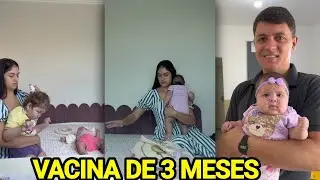 ANA VITÓRIA lLEVA VALENTINA PARA TOMAR VACINA DE 3 MESES+ ALMOÇO NA CASA DA CUNHADA