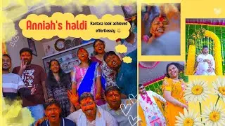 Annaiah's haldi ceremony | Nune nalugu | kantara look achieved effortlessly | Haldi gola 