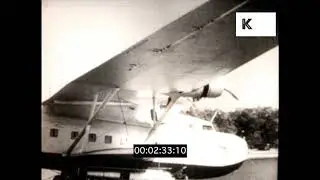 1930s, 1940s USA, Boeing Clipper Plane Manufacturing, Aircraft Factory, 16mm