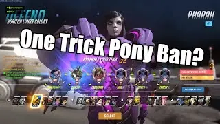 ONE TRICK PONY BAN??? Overwatch Gameplay