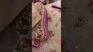 Gota work embroidery full hand work for pakistan #work #dress #viral #viralpost #fashion #trending