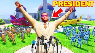 Franklin Become The President of Los Santos and Trapped the Gangster in GTA 5 | Shinchan and Chop