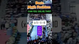 (x/2) + 6 = 10a) 2 b) 4 c) 8 d) 16#mathtalks #MATH #mathschallenge #quiz