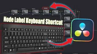 Node Label Keyboard Shortcut Davinci Resolve 18 (Tutorial)